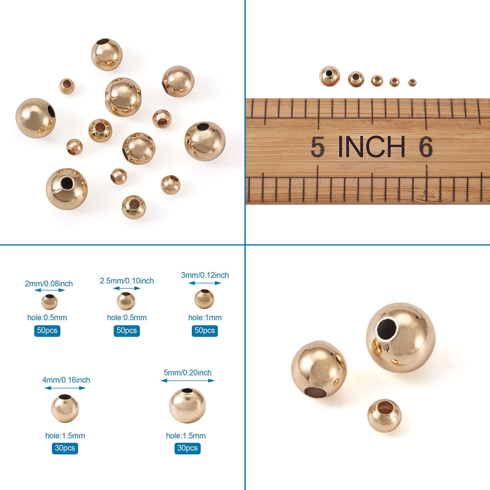 Craftdady 50 stuks 18K vergulde afstandskralen, platte ronde metalen schijfkralen, 6 mm losse kralen, bedels voor het maken van sieraden, kettingen, armbanden, oorbellen, knutselen Craftdady 50 stuks 18K vergulde afstandskralen, platte ronde metalen schijfkralen, 6 mm losse kralen, bedels voor het maken van sieraden, kettingen, armbanden, oorbellen, knutselen