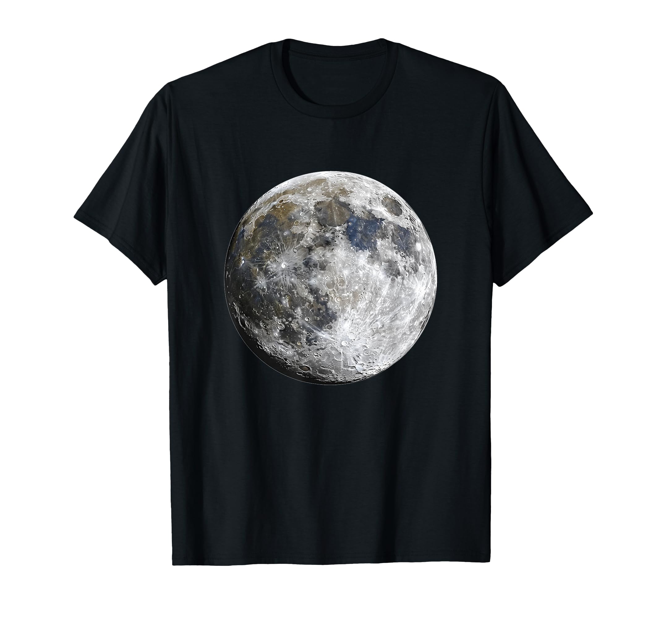 Full Moon Space Science Graphic T-Shirt
