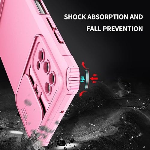 Miniatura 5 de Funda compatible con Moto E7 Power 4G, cubierta de lente de cámara deslizante integrada compatible con Motorola Moto E7 Power 4G con función atril 2