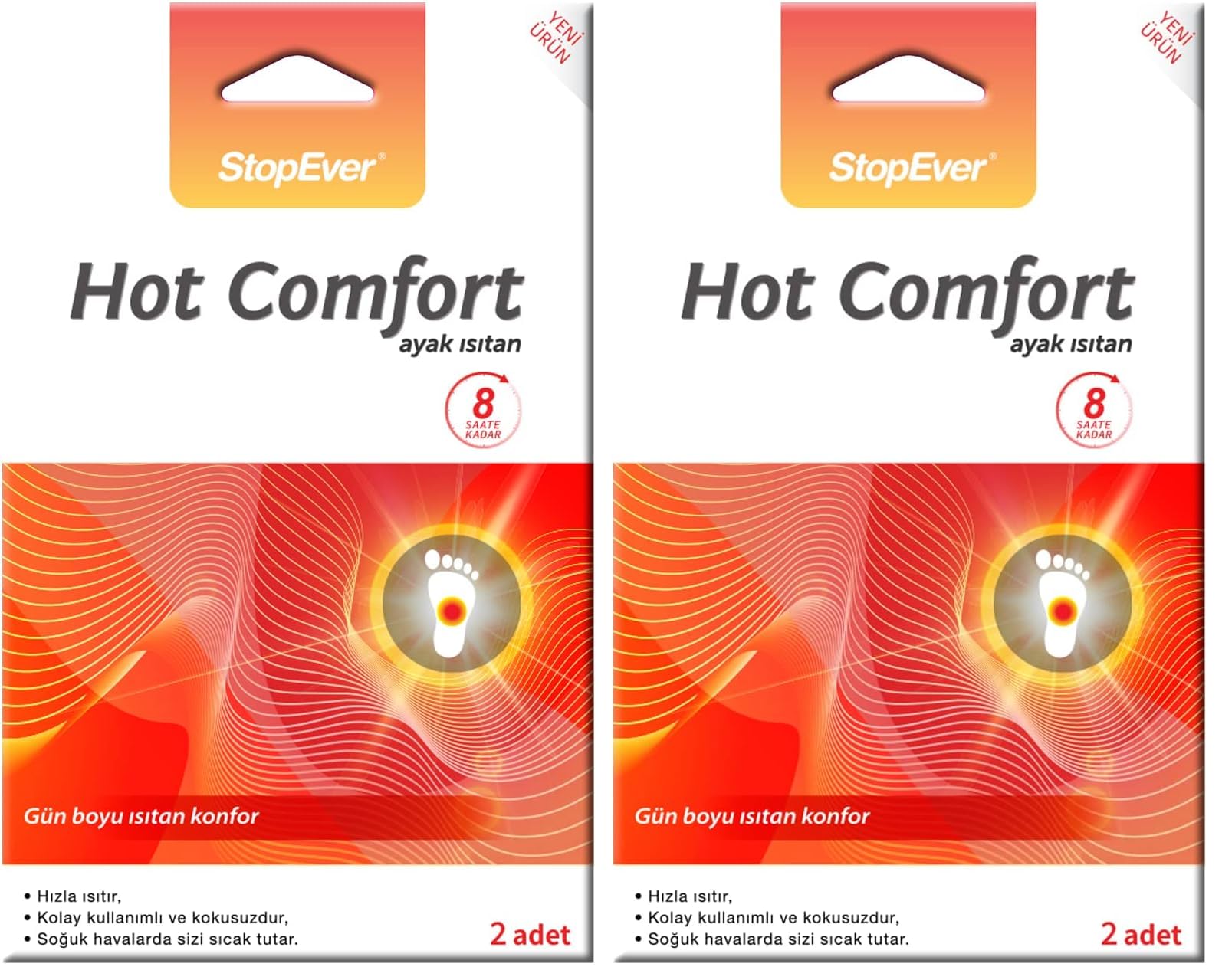 StopEver Hot Comfort Ayak Isıtan 1x2 2li paket