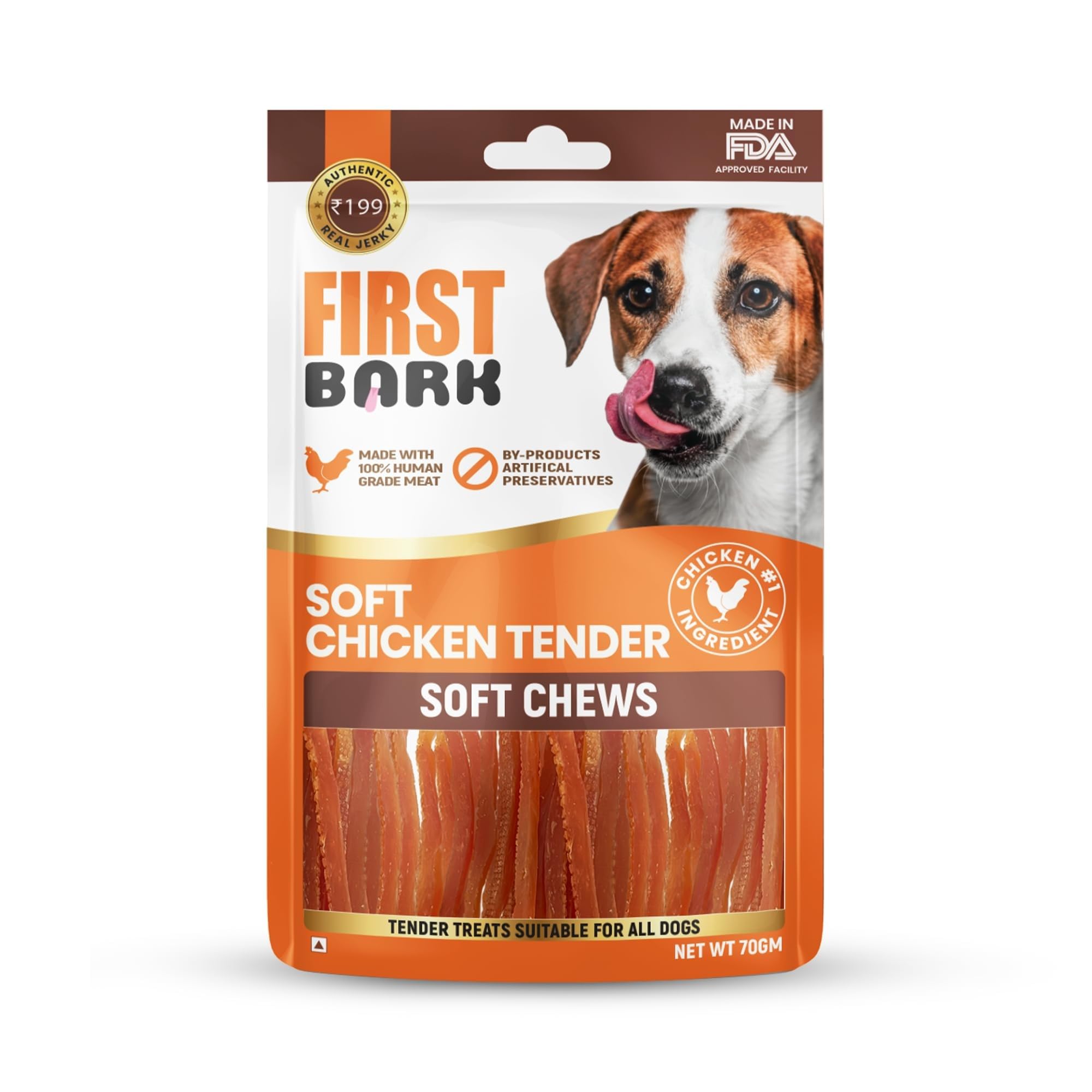 - Dog Treats for Adult Dog & Puppy – Soft Chews Tender Chicken Jerky for Dogs, Small Dogs & Shih Tzu | Easy-to-Chew Puppy Treats & Dog Snacks – Soft Chicken Ring (70g) x3