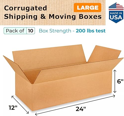 Miniatura 132 de Cajas para envío IDL Packaging - B-1266-5 de cartón corrugado, tamaño pequeño, de 12 pulgadas de largo x 6 pulgadas de ancho x 6 pulgadas de alto