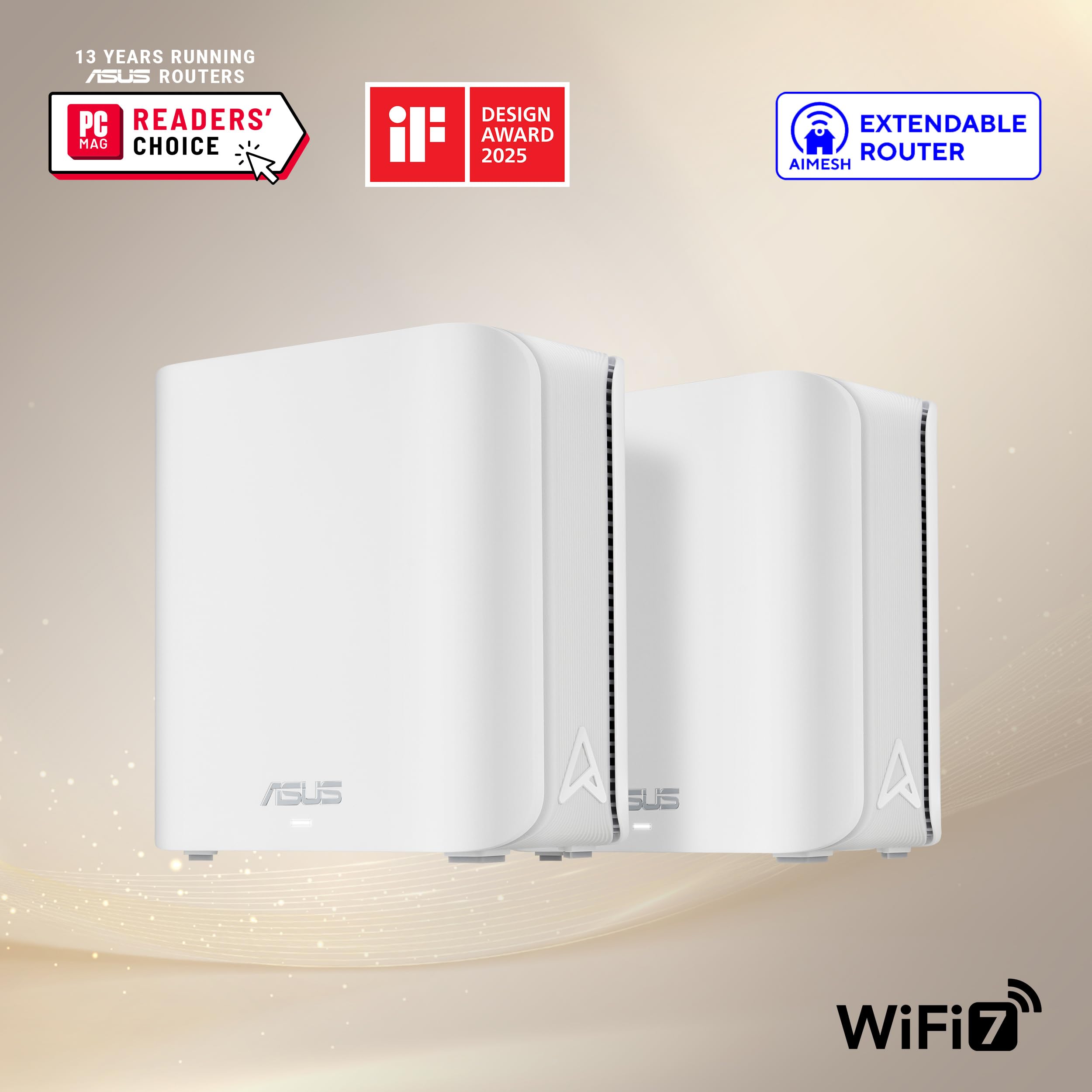 Asus - Pack de 2 Routeurs ASUS ZenWiFi BD4 Blanc | WiFi 6 Mesh