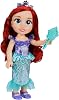 Disney Princess Ariel Doll, 14”  35cm Tall Doll with Royal Reflection Eyes Includes Shimmery Platinum Holofoil Printed Removable Dress, Shoes, Tiara and Brush, Perfect for Girls Ages 3