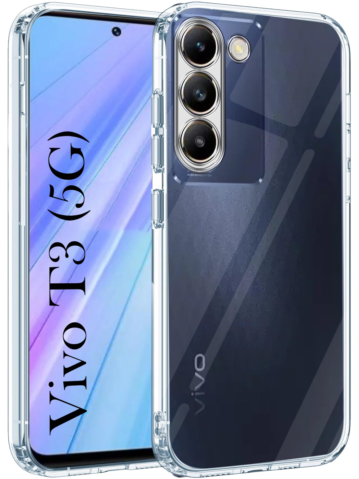 Jkobi Back Cover for Vivo T3 5G (Silicone Clear Shockproof Case with Camera Protection | Soft and Flexible | Transparent) (B0CYSLZGTQ) Amazon Price History, Amazon Price Tracker