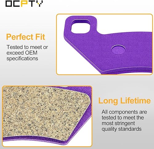 Miniatura 3 de OCPTY Pastillas de freno de fibra de carbono aptas para 2013-2014 para Arctic Wildcat X 1000, 2011-2013 para Arctic XC450, 2012 para KYMCO Maxxer