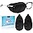 eZAKKA Eye Patches for Adults Kids, Eye Patch for Glasses, Medical Soft Eye Patch for Lazy Eye Amblyopia Strabismus and After Surgery (Black+Black)