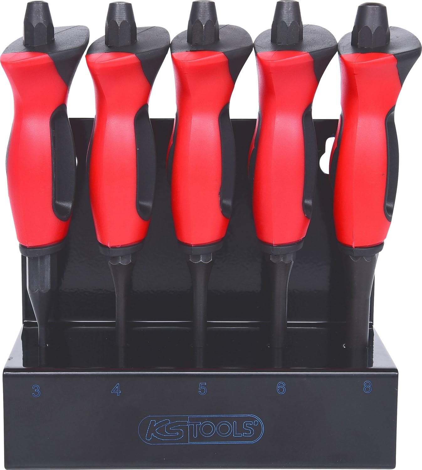 KS Tools 156.0220 Juego de botadores con mango protector, 5 pzs