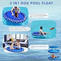 Vista 3 de Flotador de piscina para perros, flotadores inflables para piscina, flotadores de piscina para perros pequeños, medianos y grandes, a prueba