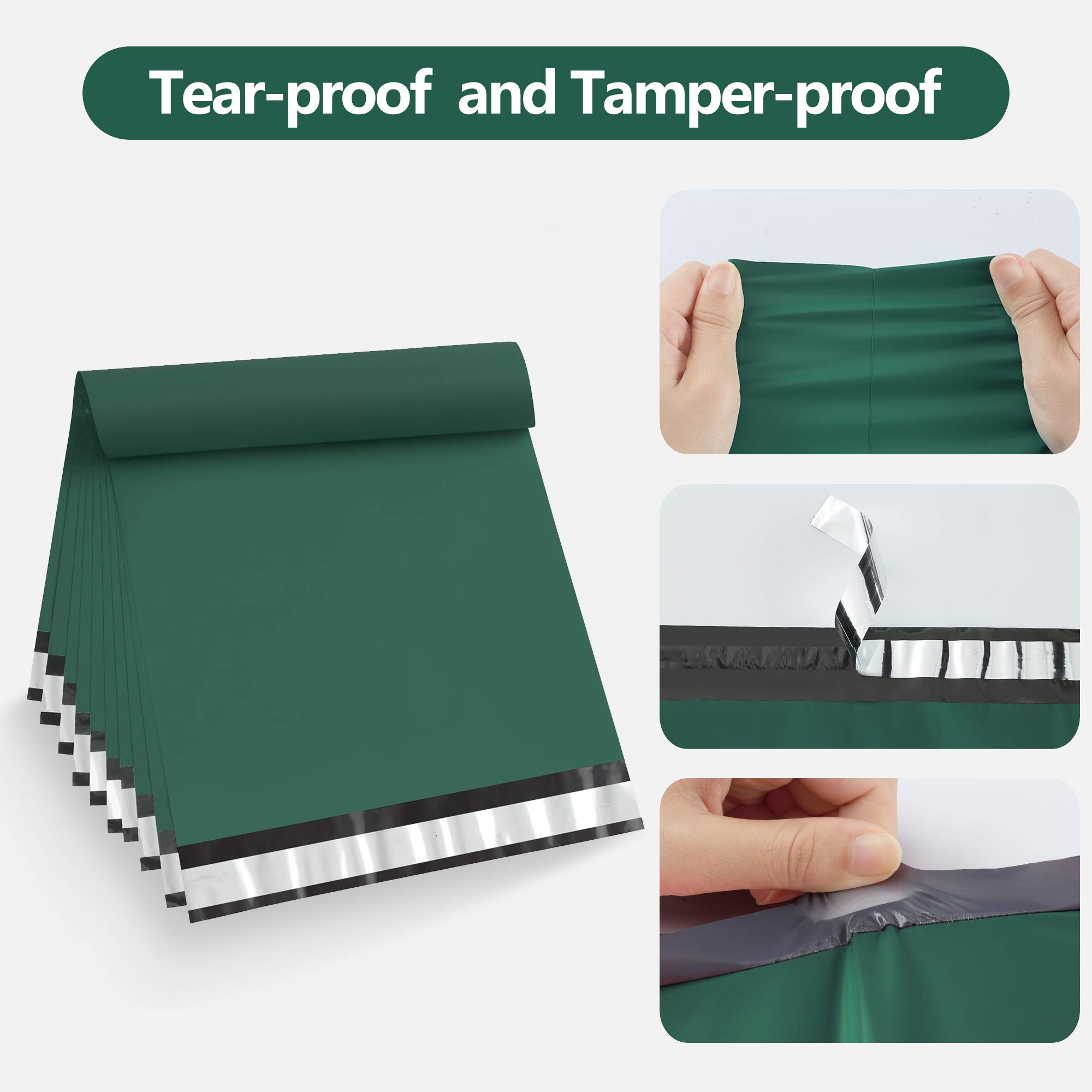 Famagic Poly Mailers 19 x 61 cm 50 szt. torby wysyłkowe ultramaryna zielone koperty wysyłkowe samoprzylepne torby do pakowania wodoodporne i odporne na rozdarcie torby do pakowania