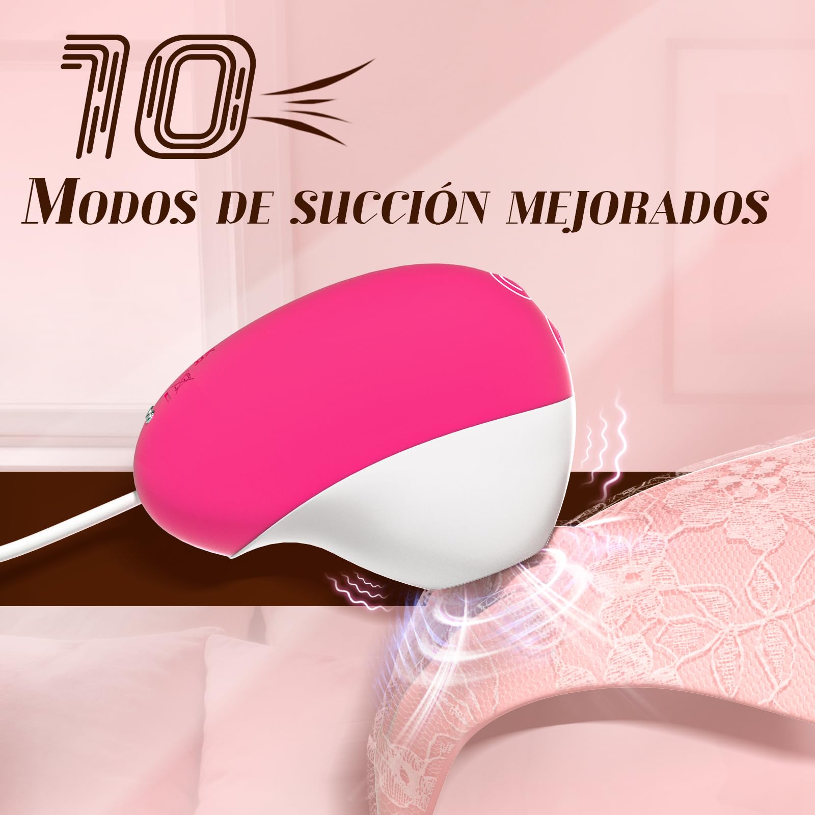 Vibrador Pinzas para Pezones Estimulador Succionador de Clítoris Vagina Femenino, Vibradorador Mujer Juguetes Eróticos para Pareja Sexuales, Sexo Consoladores Sex Toys Vibradores con Vibración Toy