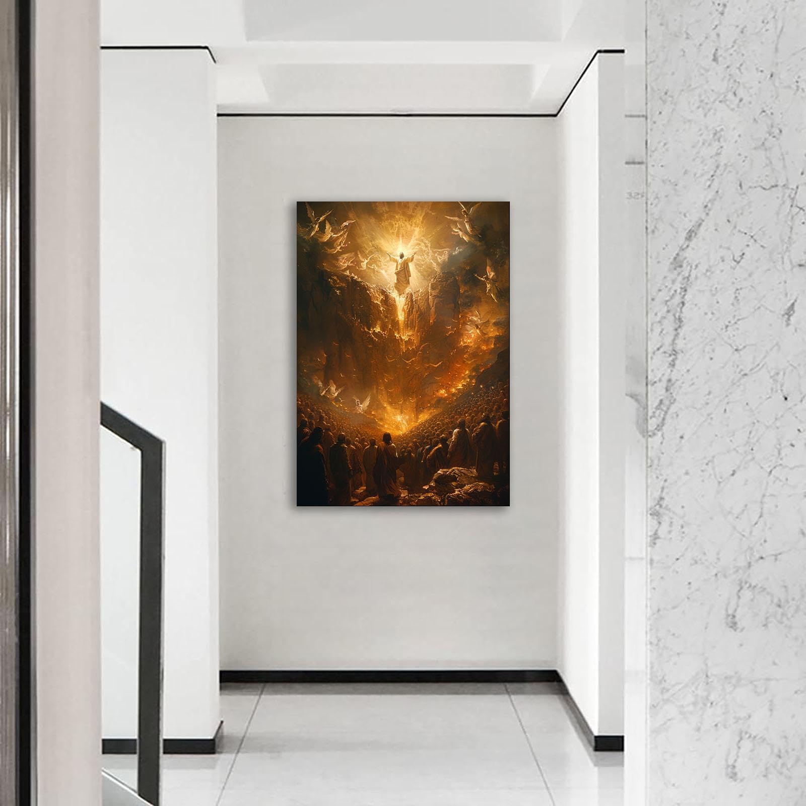 La Casa Che Guarisce Quadro Su Tela XXL - Gesù Guarisce La Donna,  Decorazione Boho Chic Per La Casa è Così Che Guarisci, image size:1600x1600