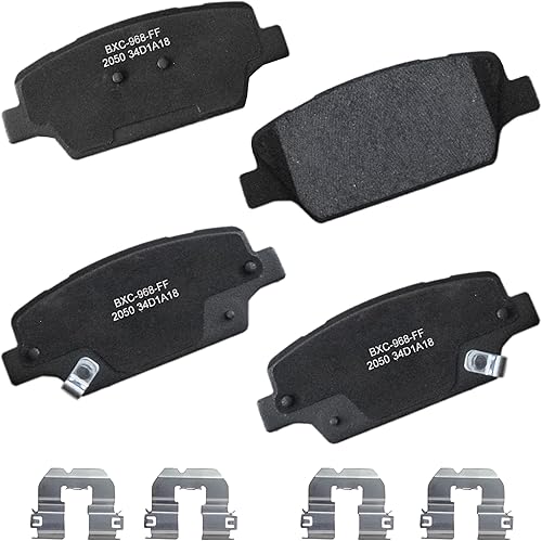 Miniatura 28 de Bendix Pastillas de freno traseras de cerámica Premium SBC1100 para Nissan Frontier 2024-2005, Xterra 2015-2005, Suzuki Equator 2012-2009