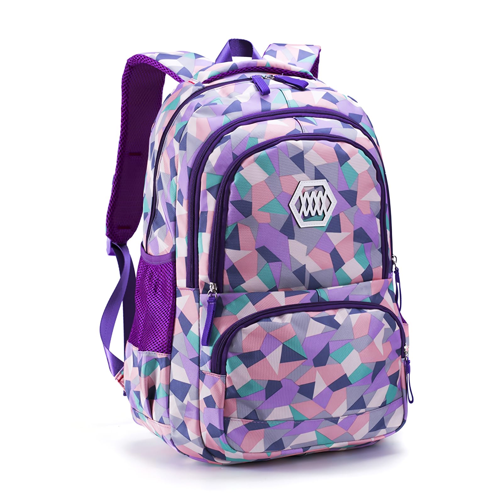 IvyH Schulrucksack Mädchen Teenager, Leichter mit Laptopfach für 15,6 Zoll