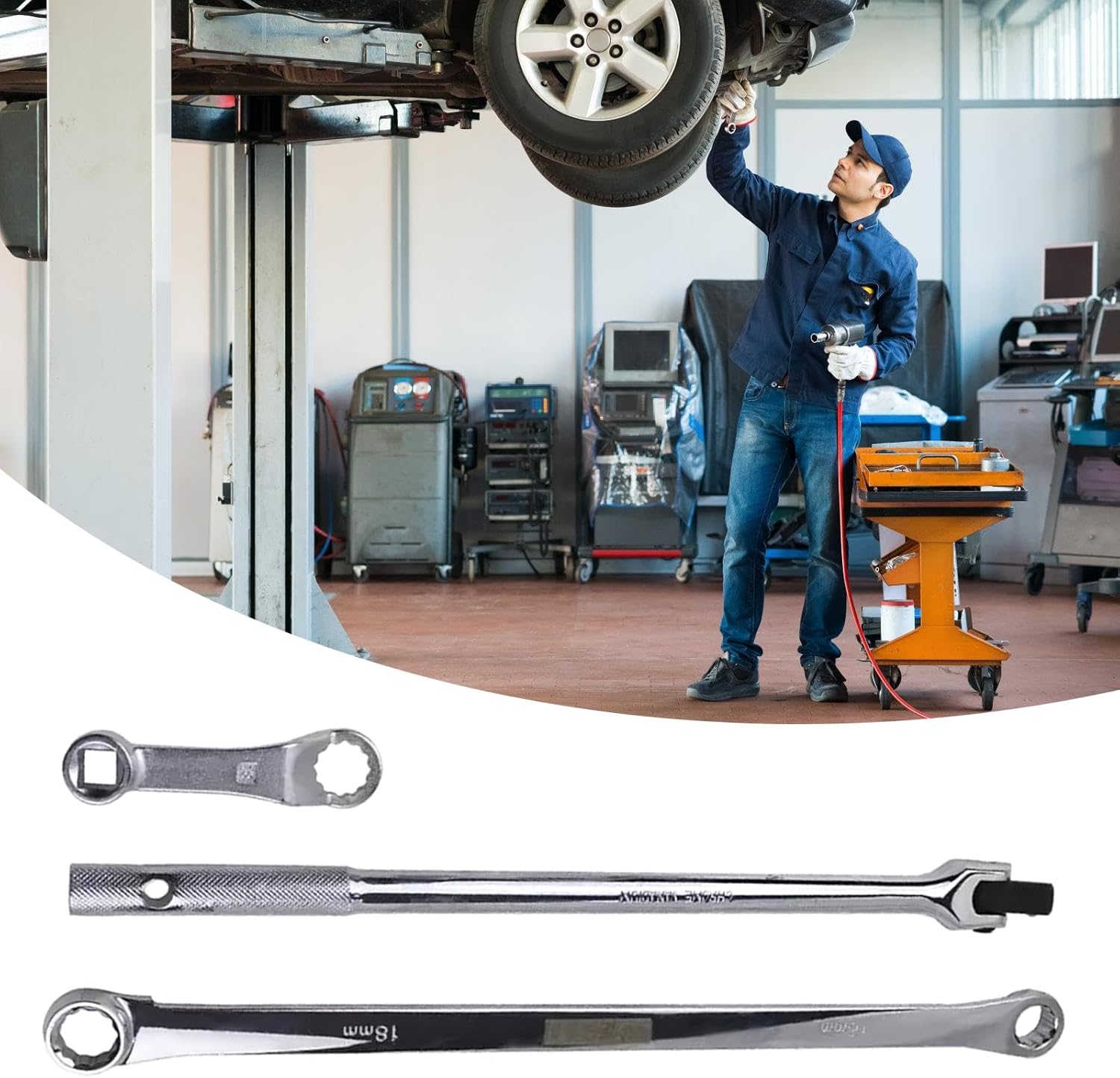 キャンバー調整レンチリアアクスルキャンバーは、自動車アクセサリーのレンチ4輪アライメント交換を調整するタイヤアライメントアクセサリー