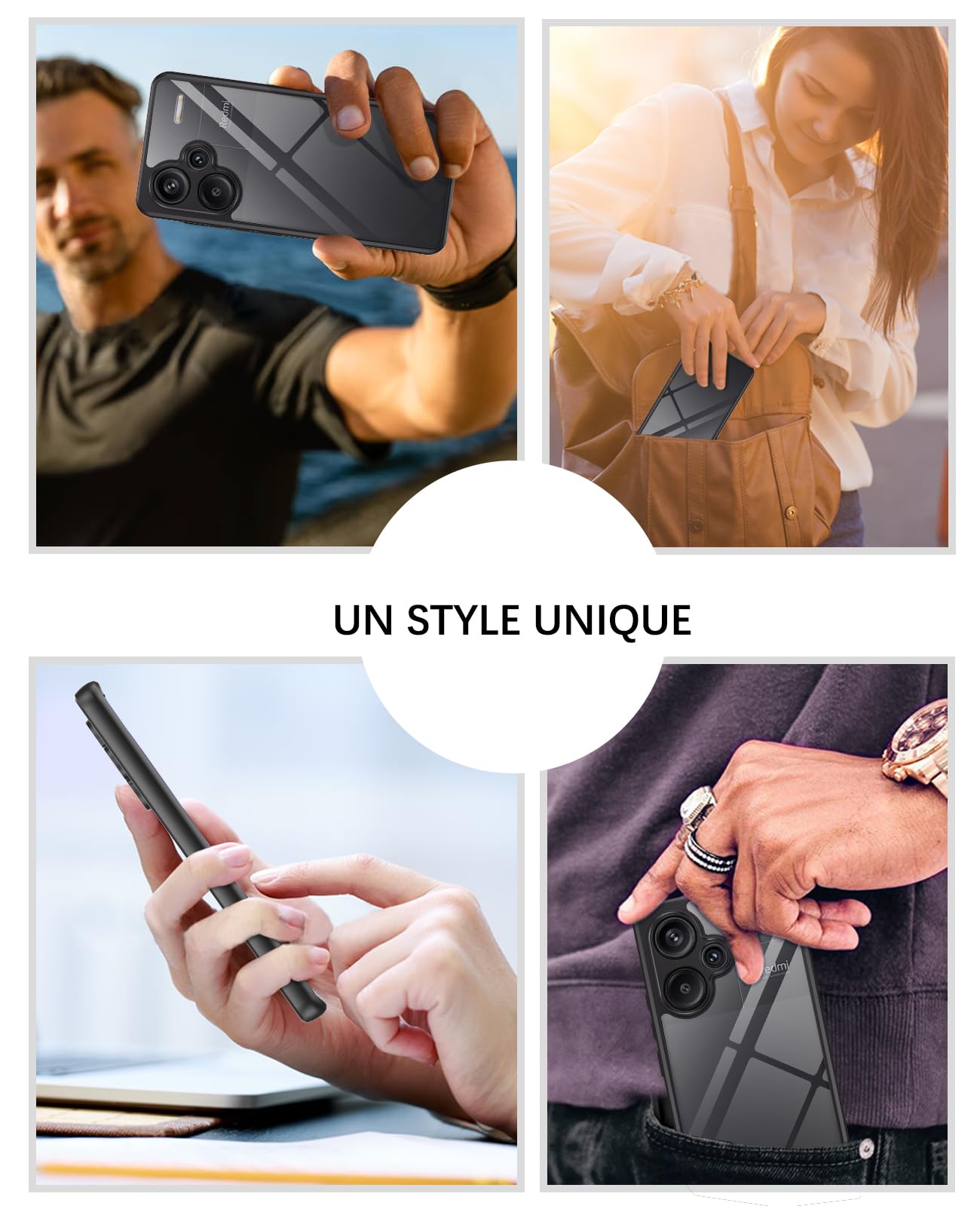 GaoBao Cover Per Xiaomi Redmi Note 13 Pro Plus 5G – Custodia Trasparente Sottile Antiurto Con Protezione Fotocamera, Compatibile Ricarica Wireless