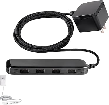 UltraPro USB Desktop Charging Station, 24W 6 Ft 4 USB Ports Power Strip