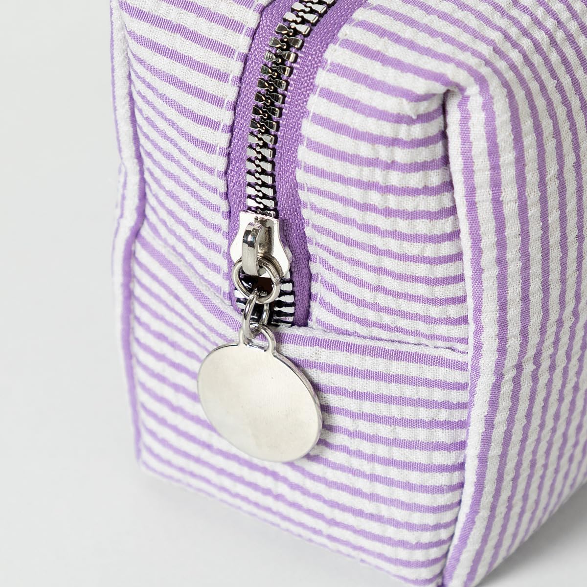 Makeup Bag Cosmetic Bag Travel Toiletry Bag Aesthetic Canvas Organizer Bag Zipper Pouch for Women (M-purple) - Image 6