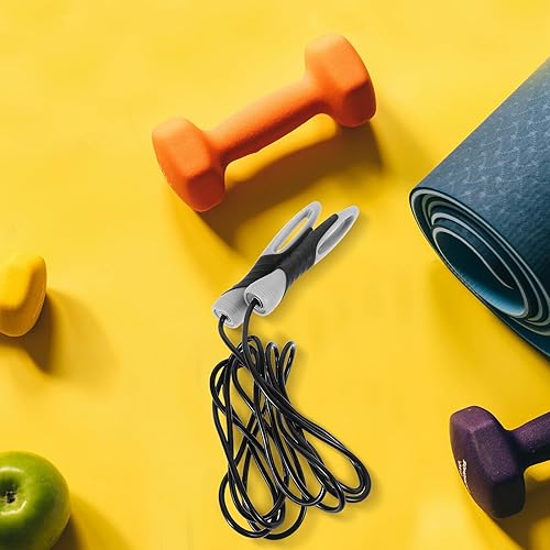 Miniatura 5 de Luxshiny Weighted Coated Jump Rope for Fitness High-speed Skipping Rope for Men Women for Home Outdoor Workouts