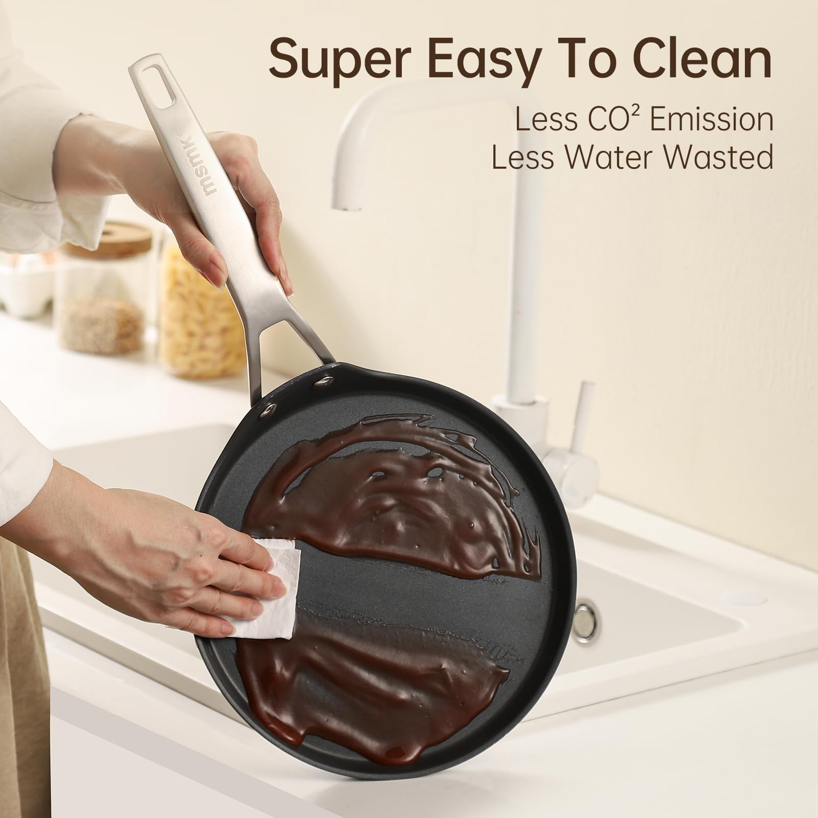 MsMk 8" Nonstick Crepe Pan - Perfect for Crepes & More -7 MsMk 8" Nonstick Crepe Pan - Perfect for Crepes & More -7