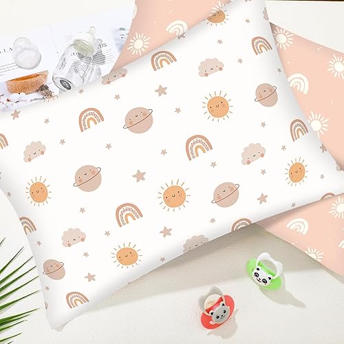 Miniatura 4 de 2 fundas de almohada de algodón para niños pequeños de 14 x 19 pulgadas, se adaptan a 12 x 16 pulgadas o 13 x 18 pulgadas, fundas de almohada de