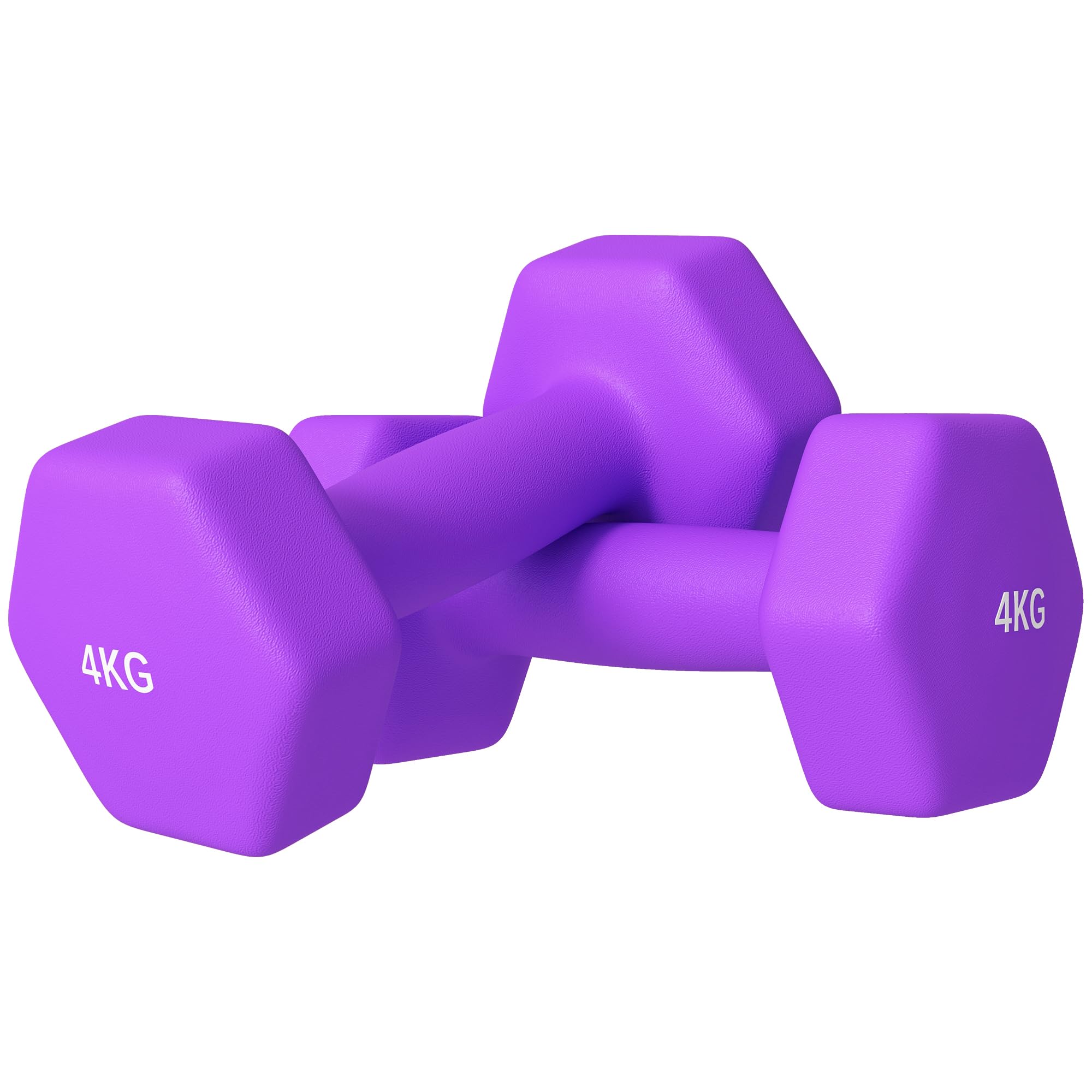 Sponsored Ad – SPORTNOW Hex Dumbbells, Neoprene Weights Pair with Non-Slip Grip, Home Gym Fitness Training Equipment, 2 x 1.5kg, 2 x 2kg, 2 x 3kg, 2 x 4kg, 2 x 5kg, 2 x 6kg, Pink, Purple, Green, Blue, Orange, Grey