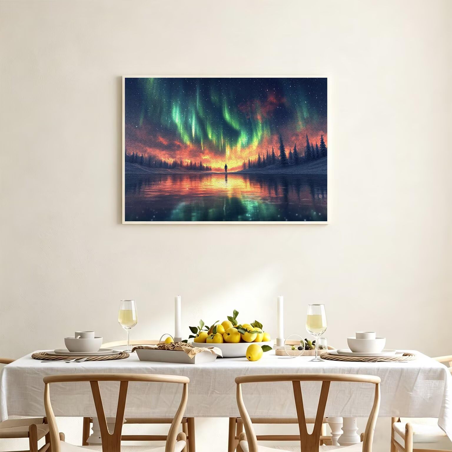 Puzzle dla dorosłych 2000, gwiaździste niebo Aurora, 99x70cm, n-788