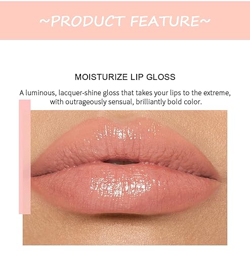 Miniatura 5 de MAEPEOR Juego de 6 brillos de labios hidratantes suaves, hidratantes, neutros, nude, nutritivo, brillante, para mujeres y niñas (hidratante, juego