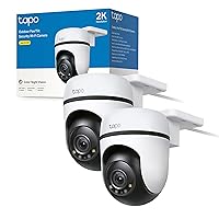 Tapo C510W(2-pack) Telecamera WiFi Esterno 2K 3MP, Visione a 360°)