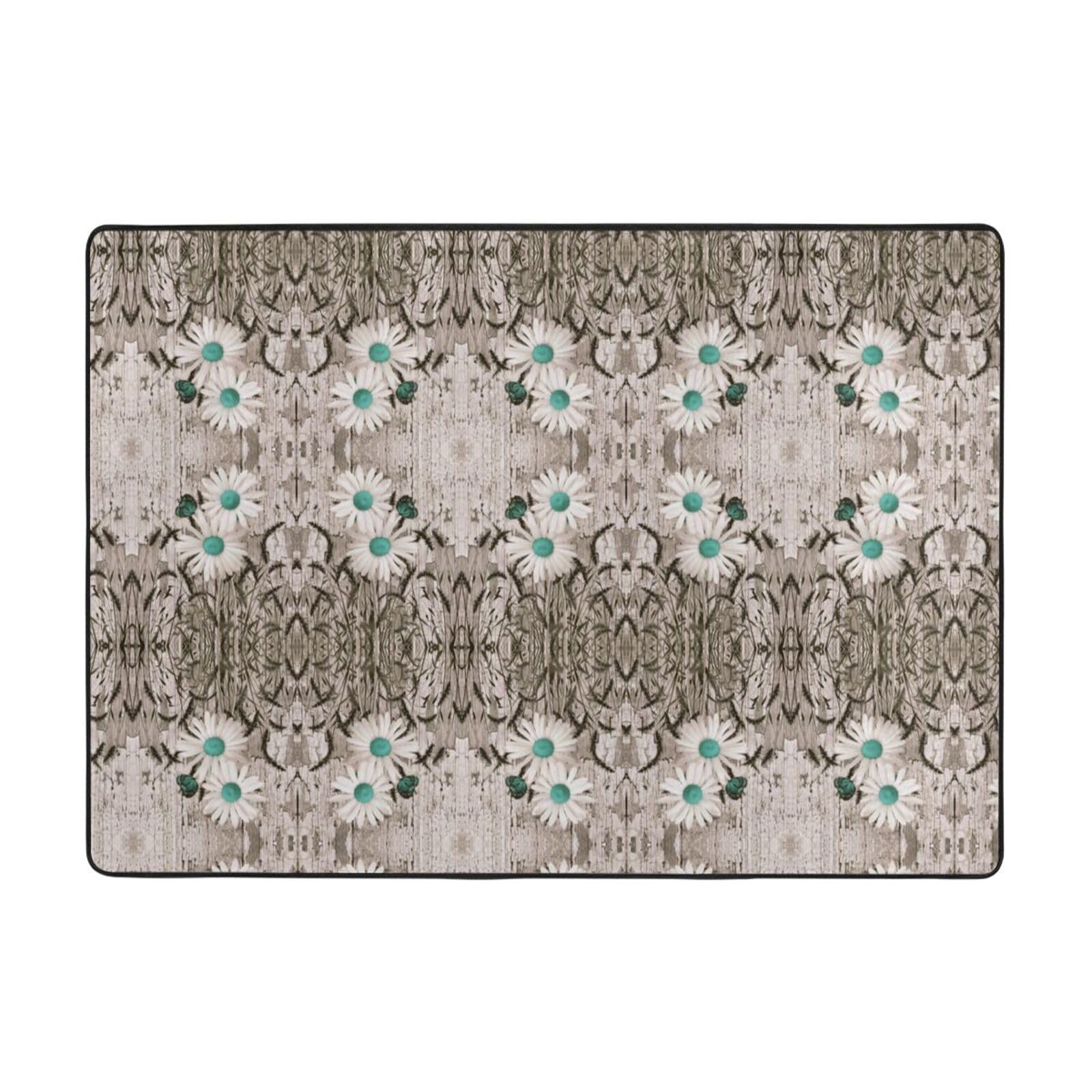 Tapis marguerites pour salon et bureau une décoration douce