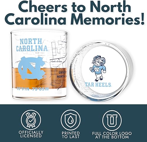 Miniatura 77 de Juego de vasos de whisky de la Universidad de Virginia Occidental (2 vasos de bola baja) – Contiene logotipo de West Virginia Mountaineers a todo