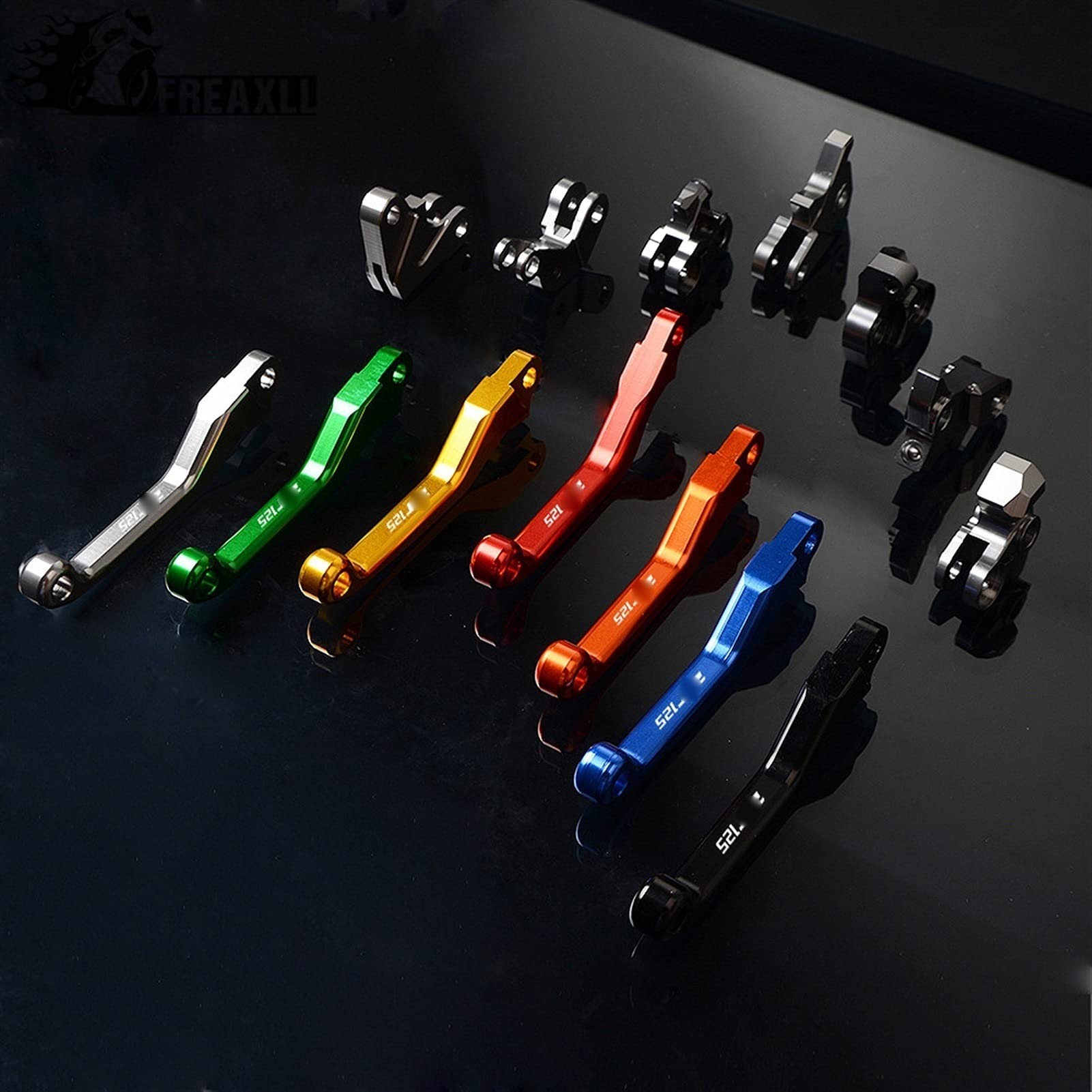 Freno Leva Della Frizione Del Freno In Alluminio CNC Maniglia Motocross Accessori Moto Per Y-amaha DT125 1987 1988 1989 1990 1991 1992 1993 1994-2005 DT 125 D T Pivot Pit Dirt Bike ( Color : 1 UK )