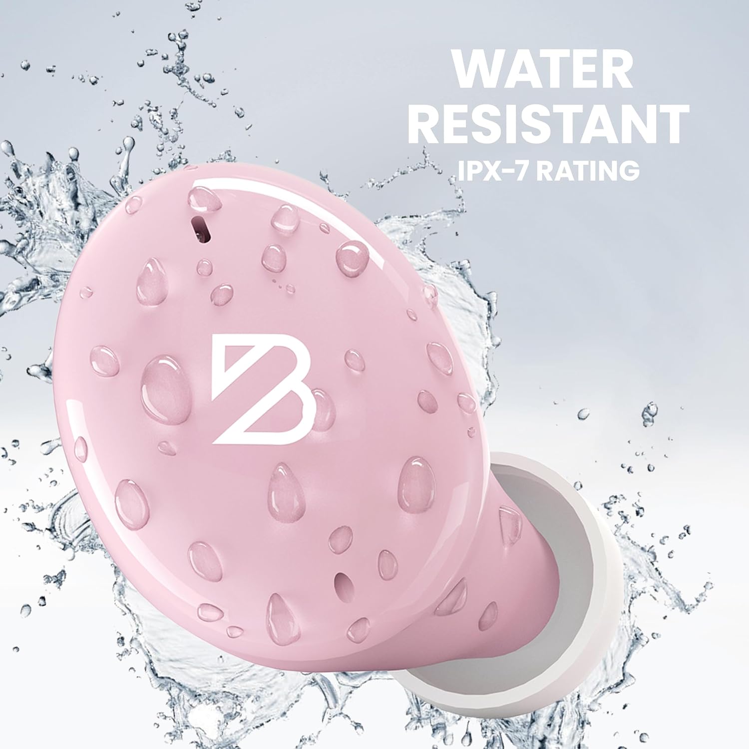 Back Bay Audio Tempo 30 Wireless Earbuds for Small Ears - Award-Winning Sound, Sweatproof Bluetooth Earbuds, Comfortable Ear Buds for Women, Pink Earphones Small Ear Canals, Long Battery Headphones - Image 6