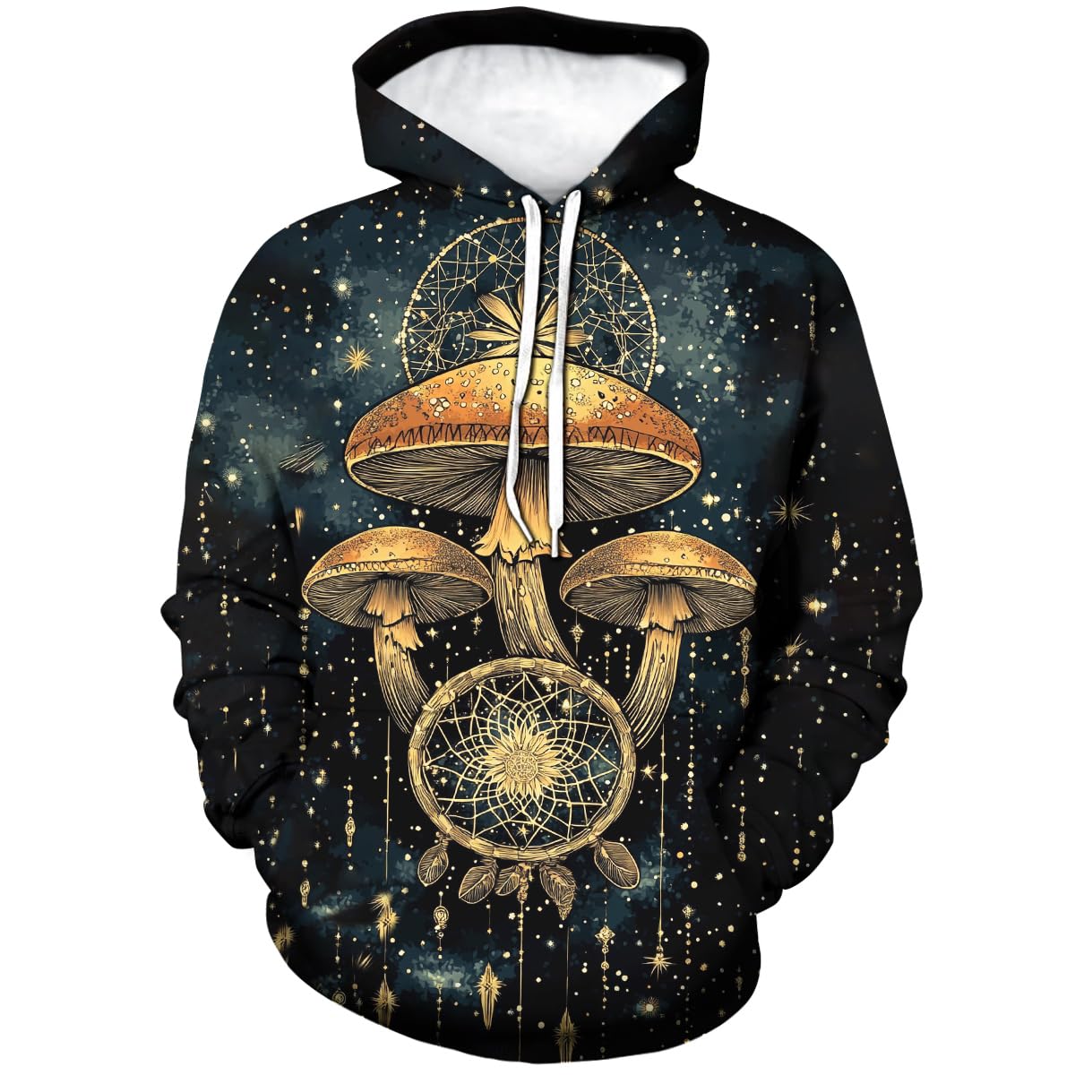 Sudadera con Capucha Novedad Colorida con Temática De Setas Sweatshirt