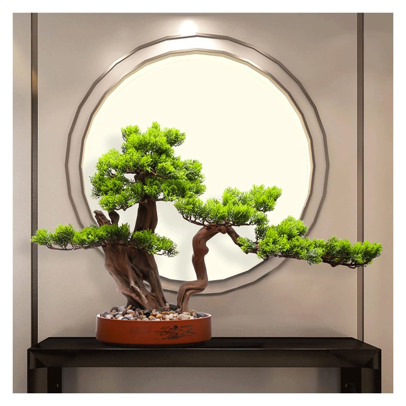 Amazon.de: Knstliches Bonsai 15-Zoll-knstlicher Kiefer-Bonsai-Baum,  chinesische Zen Home Glckliche Dekorationen Geflschte Pflanzen,  knstliche ...
