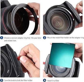 Amazon | NEEWER 角型NDフィルターセット ND1000（10ストップ）+