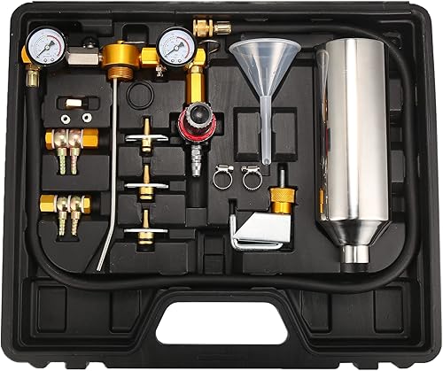 Miniatura 9 de X AUTOHAUX Kit de herramientas de limpieza de limpiador de inyector de combustible y probador Sistema de combustible Sistema de admisión de aire con