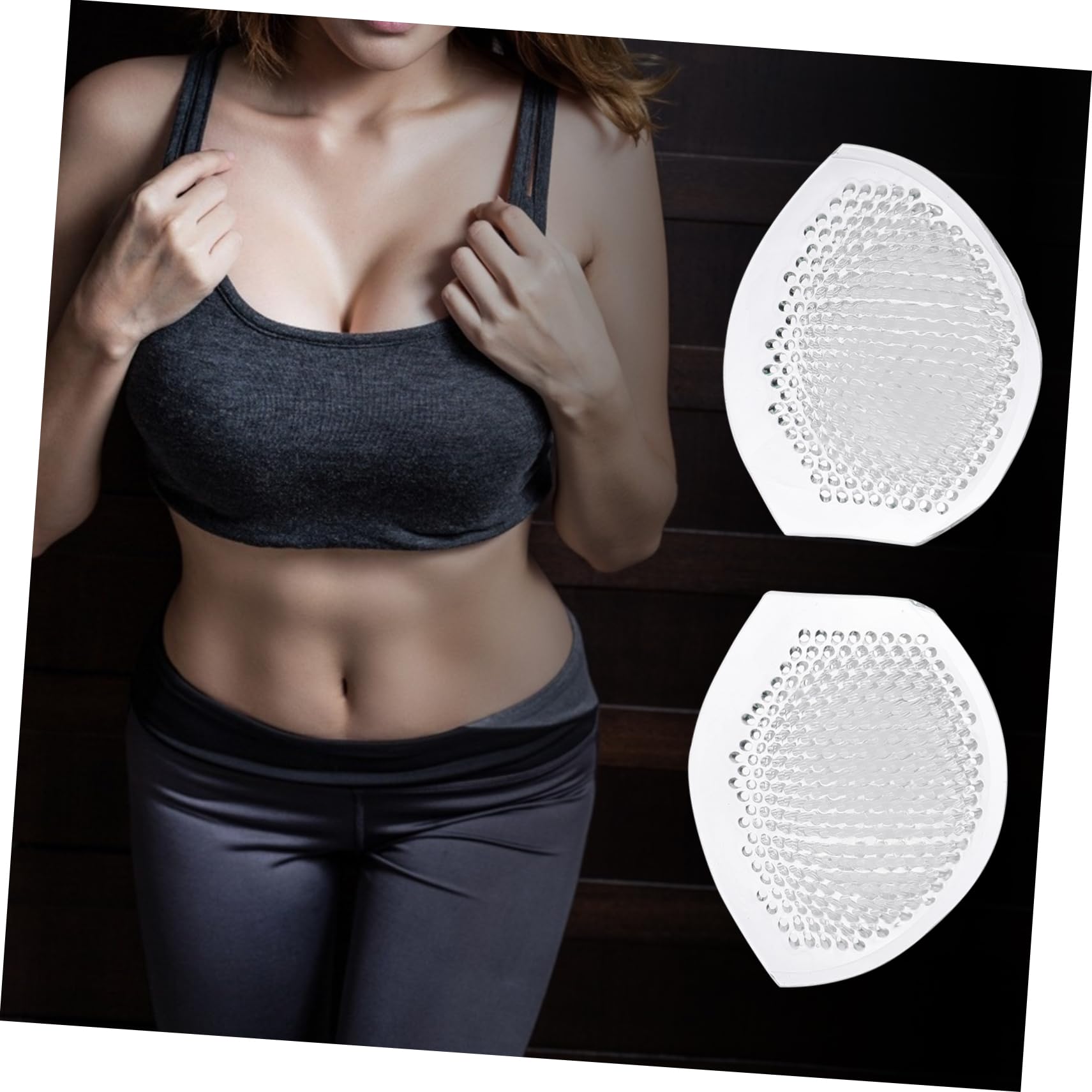 BESTYASH Silicone Bra Pads Reusable Breast Pads for Nursing Padded Bralettes for Women Overnight Inserts