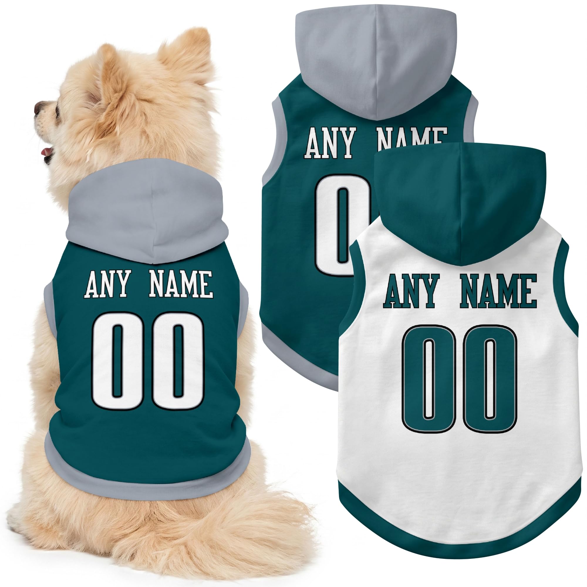 Philadelphia Dog Clothes Custom Jersey Style Dog Hoodie for Pet