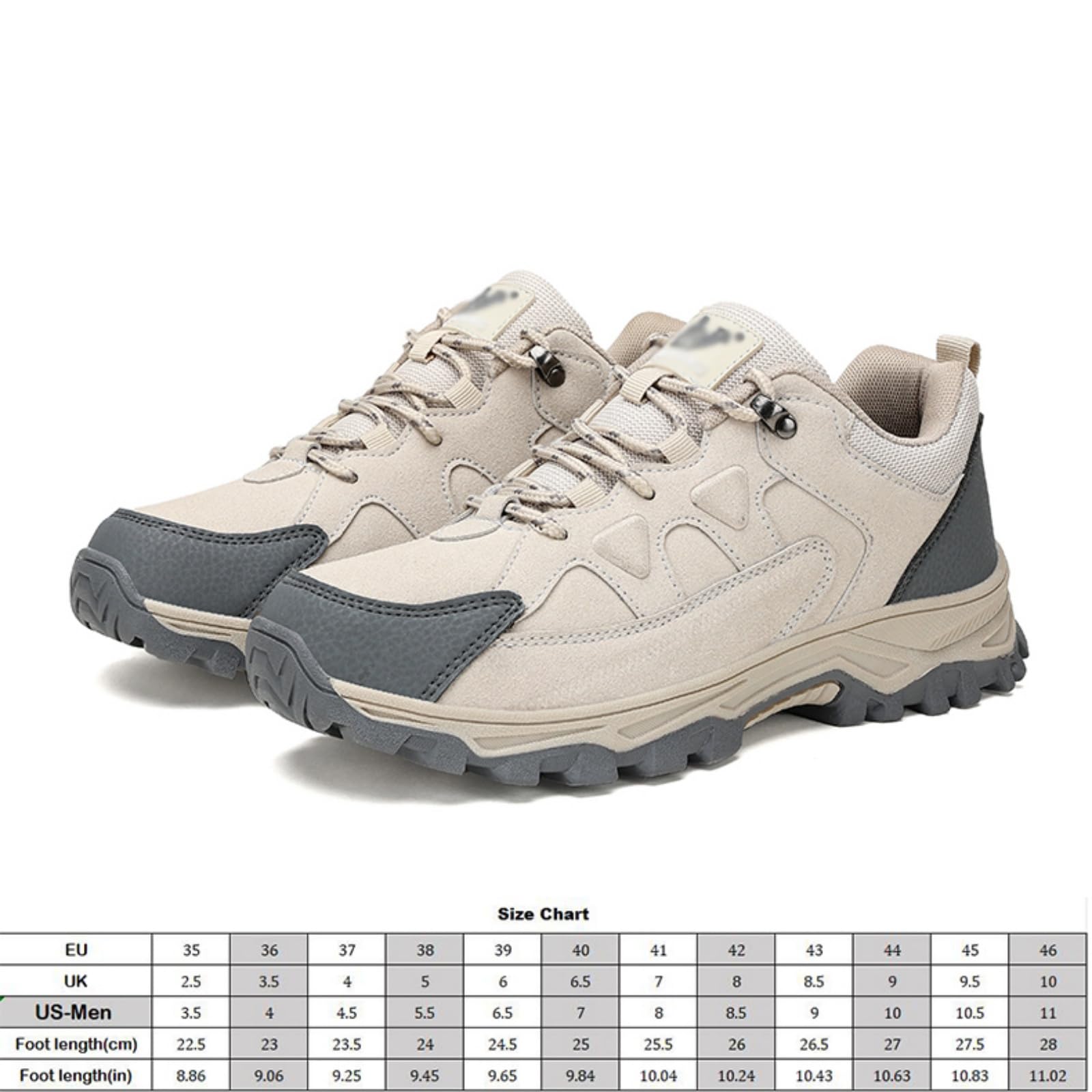 Męskie wodoodporne buty trekkingowe lekkie buty do chodzenia | Obuwie trekkingowe w stylu casual, Sznurowane, Wytrzymały zamsz, Oddychające wygodne, Idealne na kemping i szlak