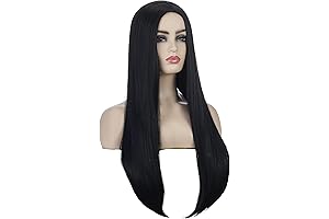 Affordable Style: 27" Long Black Wig for Under $10