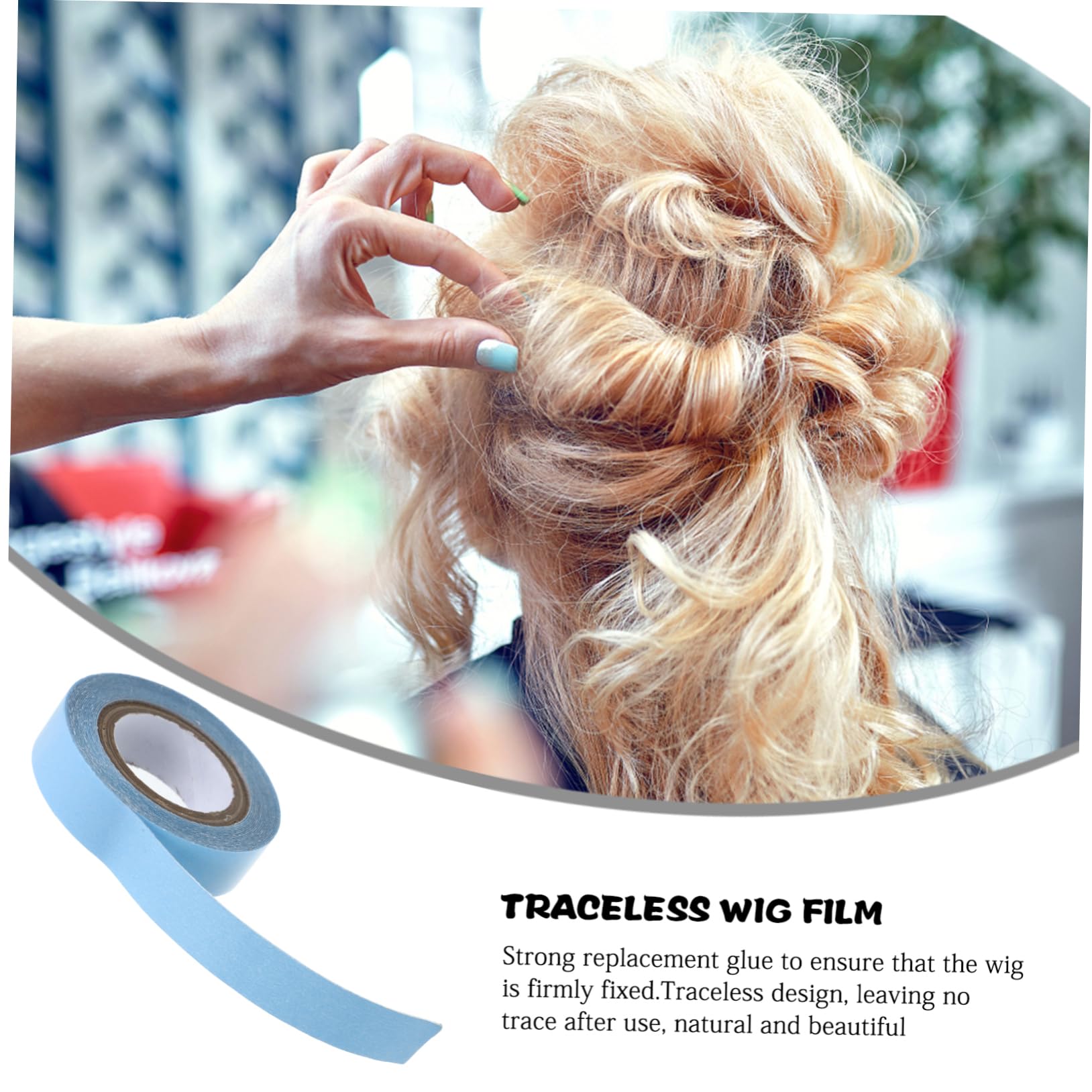 NULYLU Seamless Lace Wig Tape Double-Sided Wig Hairpiece Adhesive No Glue for Lace Front