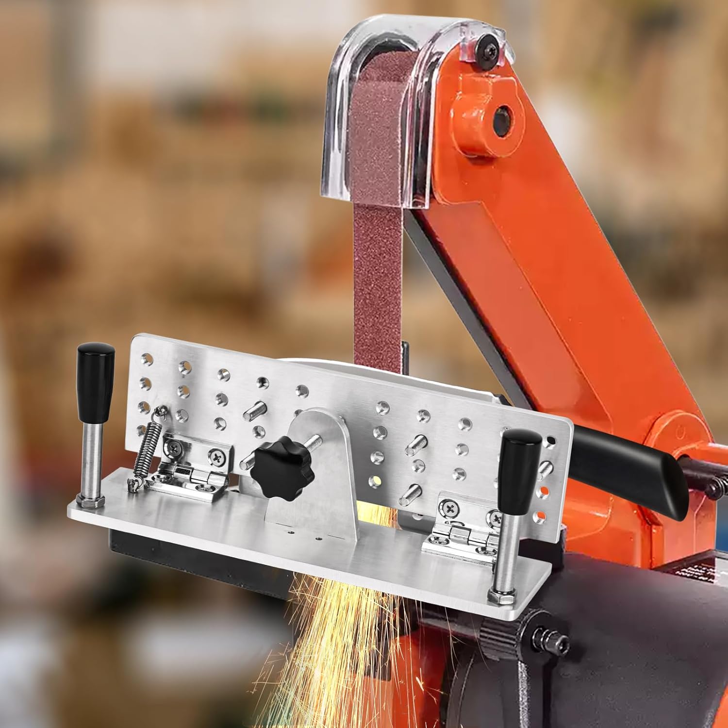 Belt Sander Knife Jig - Long Sharpening Jig with Adjustable Angle for Belt Grinder Machine