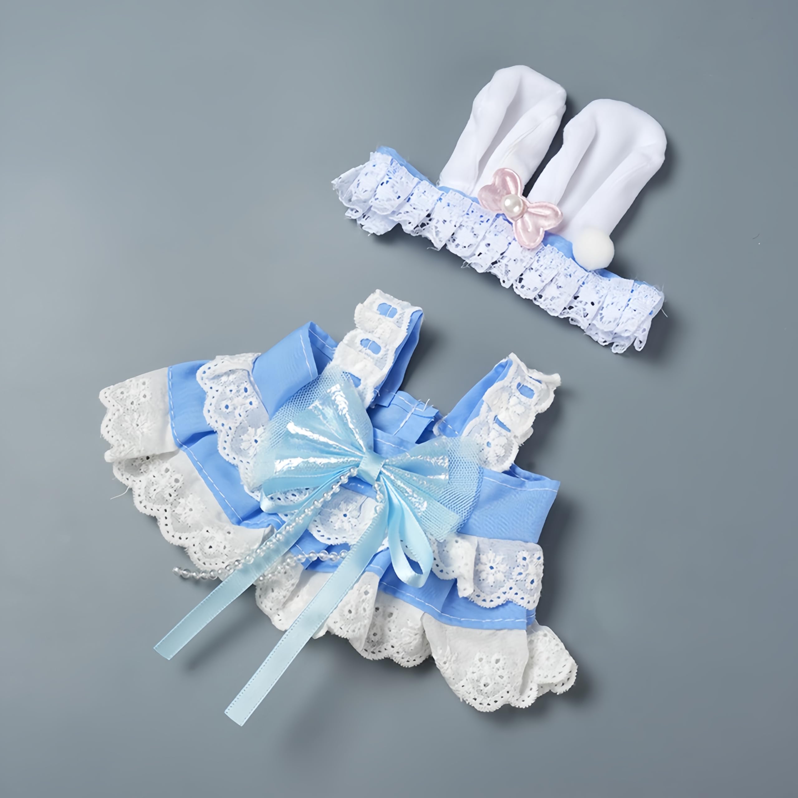 YHYQiFei 20cm Plush Doll Clothes,8 inch,Cute Cotton Doll Clothing Set,Many Styles Stuffed Plush Dolls Dress Up (#19)