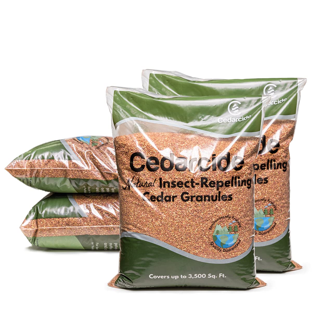 Cedarcide Granules (4 Bags) Insect Repelling Cedar Mulch Granules