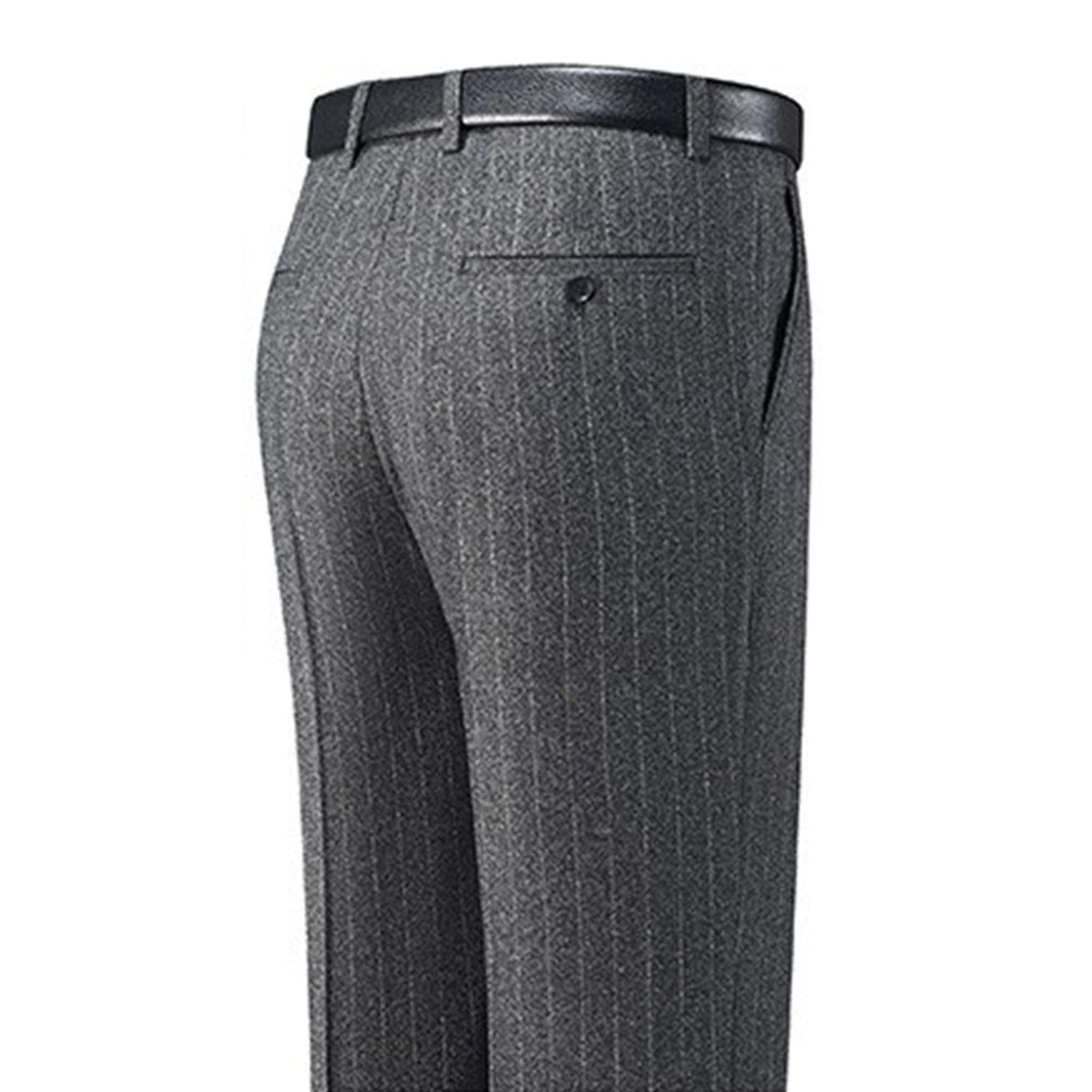 Męskie spodnie garniturowe retro gruba wełniana jodełka tweed biznesowe spodnie na co dzień w jodełkę spodnie do codziennego garnituru