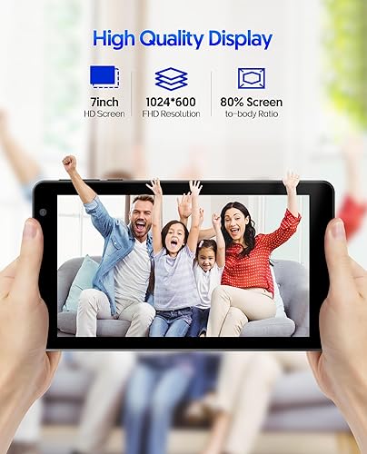 Miniatura 6 de PUTECCH Tablet Android 7 pulgadas Android 14 Tablets, 8GB RAM 64GB ROM 1TB Expand, procesador Octa-Core, 5G Wi-Fi 6, 2MP+8MP Dual Camera, 3500mAh