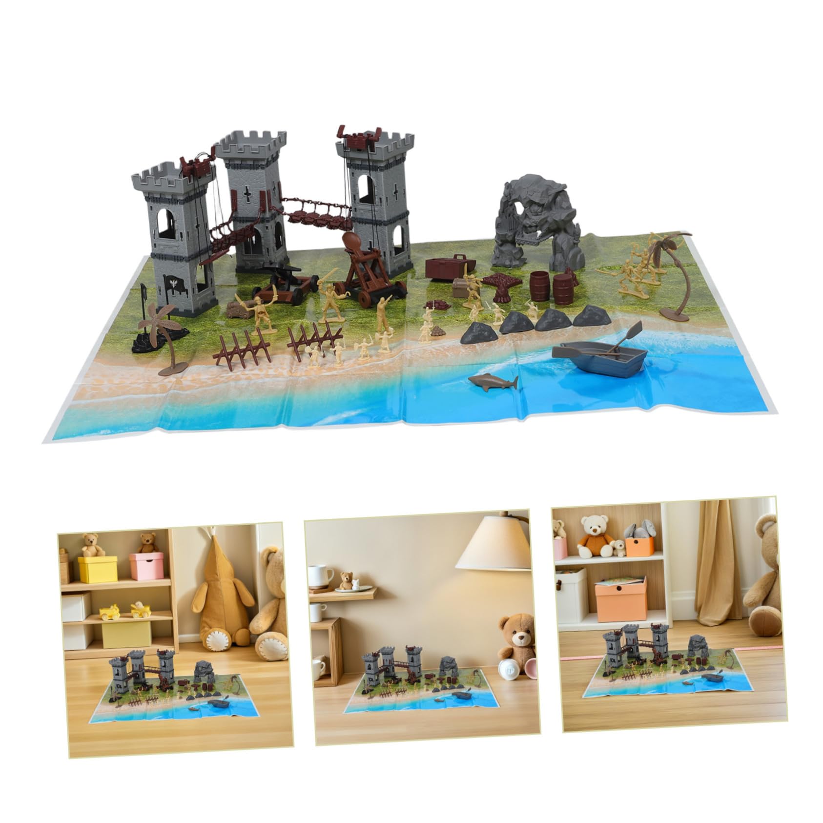 Ipetboom Mini Figure Esercito 293 Pezzi in Plastica per Gioco e Collezione | Dettagli Realistici, Assemblaggio Semplice, Adatti a Bambini e Collezionisti