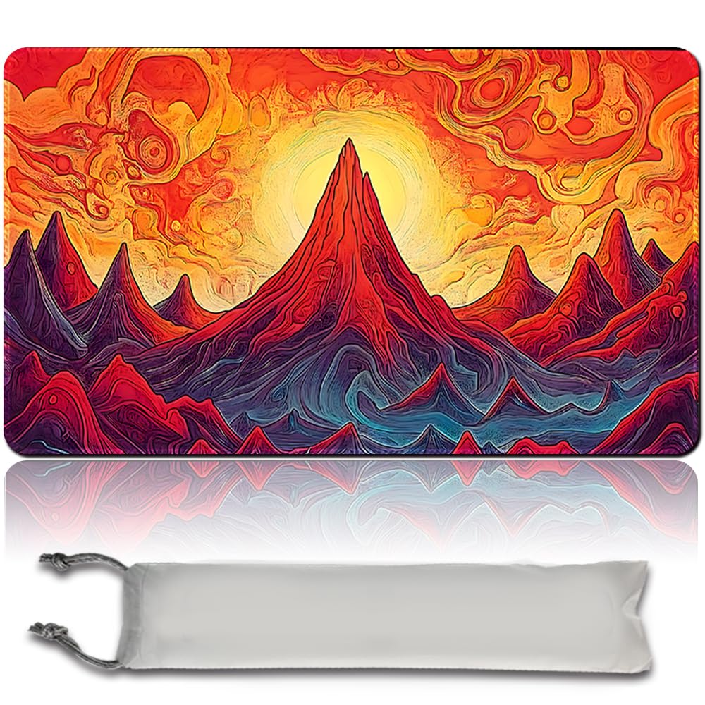 MTG Tappetino da gioco – 60 cm x 35 cm, arte originale, antiscivolo, TCG, con fondo in gomma e bordi cuciti, Commander TCG Rollbar & Pieghevole (No Zone, mtg49-5)