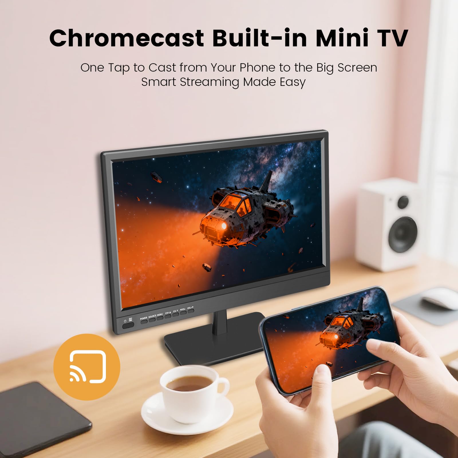 Amazon.com: Jexiop 17inch Smart TV,Full HD 1080p LED Flat Screen